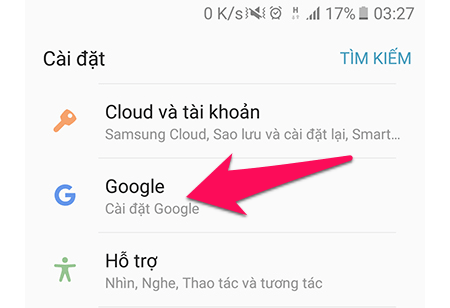 Tìm mục Google