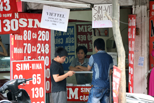 Vấn nạn SIM rác đang hoành hành xã hội. 