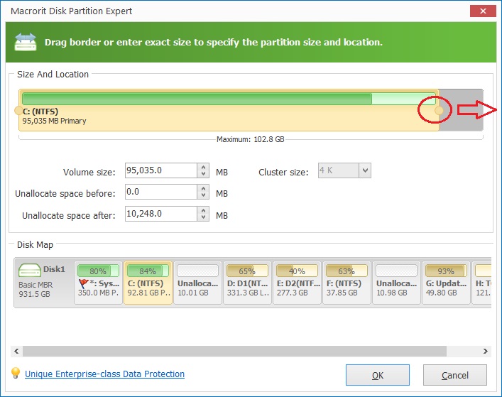 Macrorit Disk Partition: Quản lý và phân chia ổ đĩa chứa hệ điều hành (Disk C)