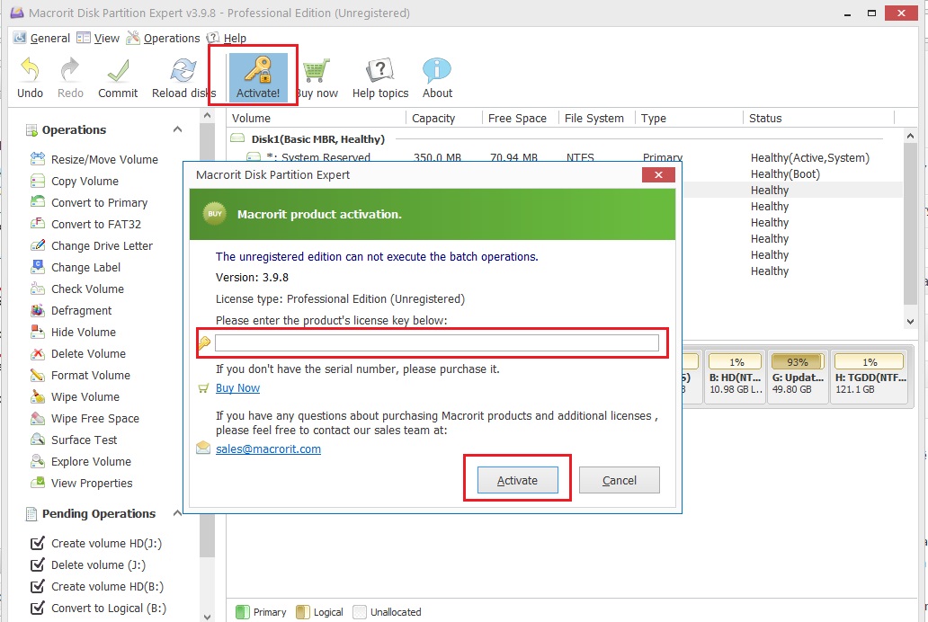 Macrorit Disk Partition: Quản lý và phân chia ổ đĩa chứa hệ điều hành (Disk C)