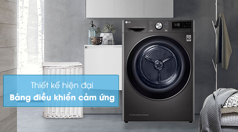 Máy sấy bơm nhiệt LG 9 Kg DVHP09B 