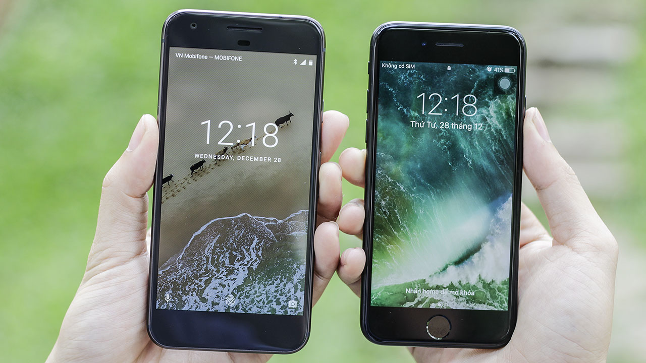 So sánh thiết kế Google Pixel và iPhone 7: Giống hay khác