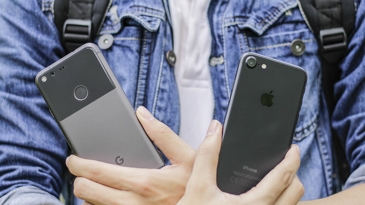 so sánh thiết kế iPhone 7 và Google Pixel