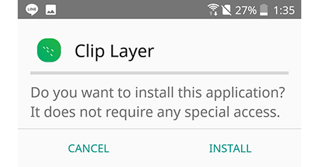 Cài đặt Clip Layer