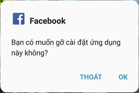 Xóa facebook và messenger trong máy