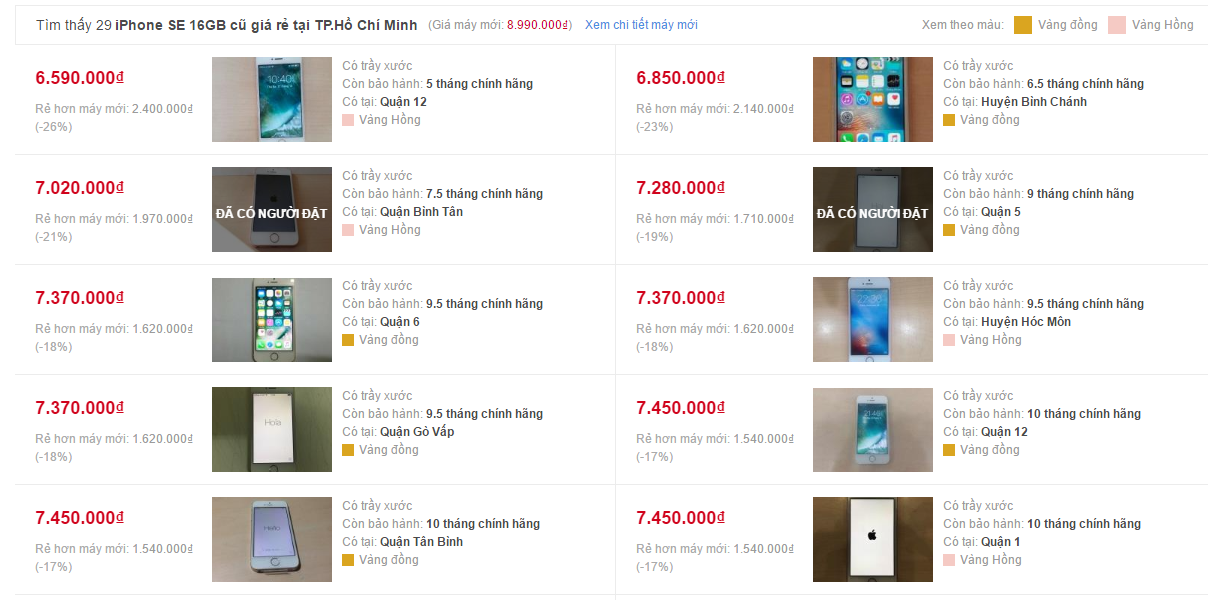 Nên mua iPhone 5s chính hãng mới hay iPhone SE qua sử dụng?