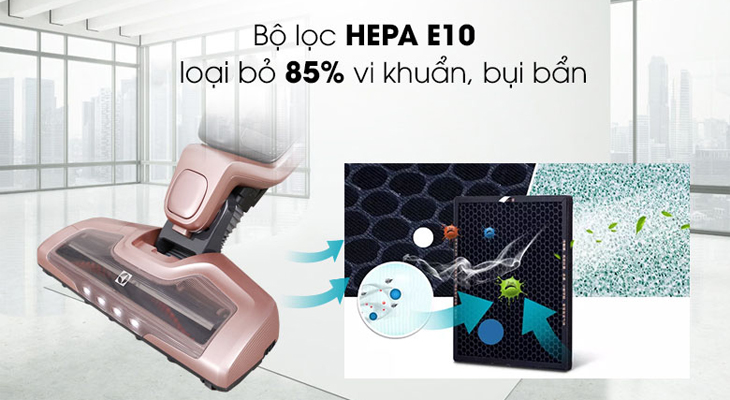 Chọn máy có bộ lọc Hepa.