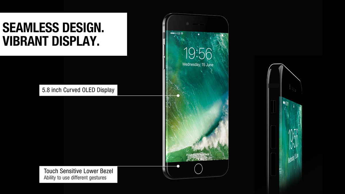 Chiêm ngưỡng mẫu thiết kế iPhone X màn hình 5.8 inch OLED Chiêm ngưỡng mẫu thiết kế iPhone X màn hình 5.8 inch OLED