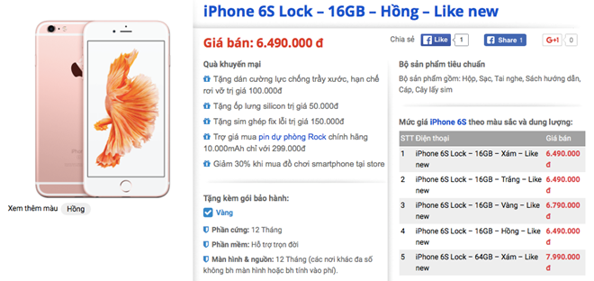 iPhone 6S cũ sập giá còn 6,5 triệu đồng