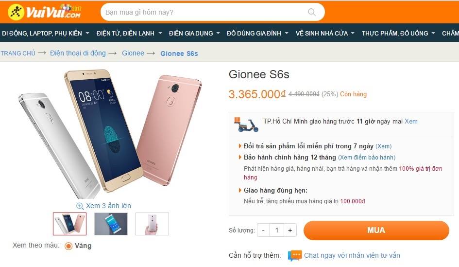 Đây là chiếc smartphone giá hơn 3 triệu có trang bị đánh bại OPPO F1s, J7 Prime