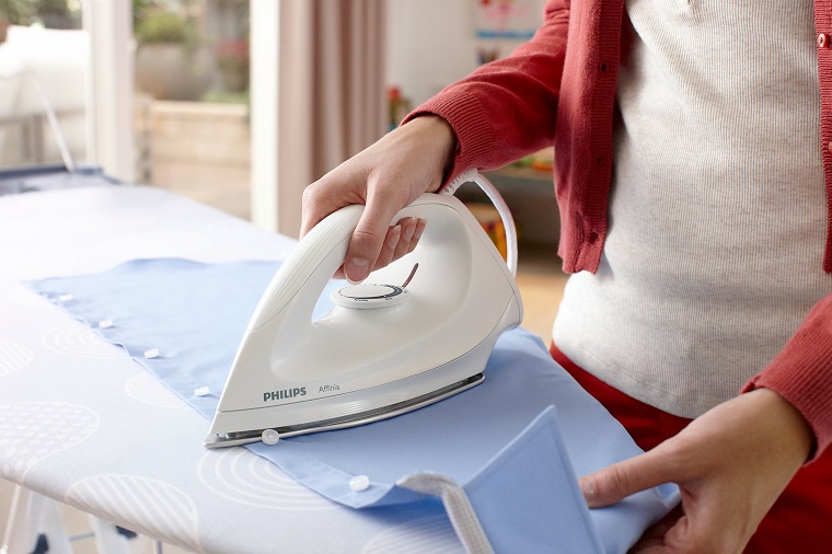 use an iron to remove the gum stain