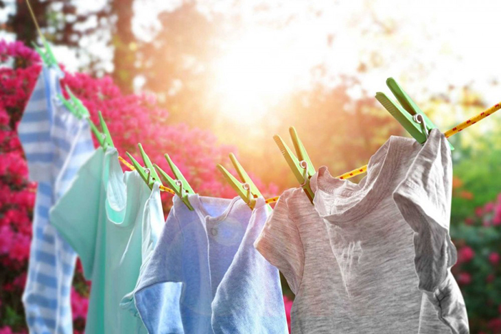 Hang up dried clothes
