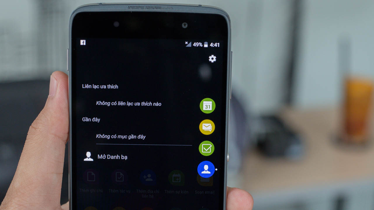 Tab Năng Xuất trên Blackberry DTEK50 Tab Năng Xuất trên Blackberry DTEK50