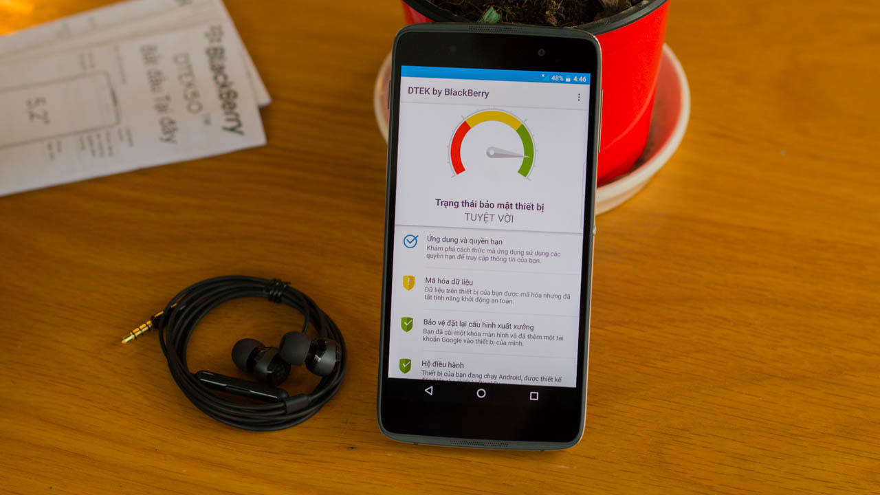 phần mềm DTEK trên Blackberry DTEK50 phần mềm DTEK trên Blackberry DTEK50