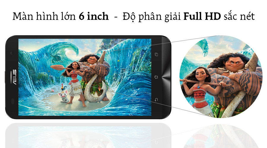Màn hình của Asus ZenFone 2 Laser 6 inch được trang bị kính cường lực Gorilla Glass 4 Màn hình của Asus ZenFone 2 Laser 6 inch được trang bị kính cường lực Gorilla Glass 4