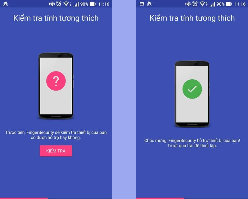 Khoá ứng dụng bằng vân tay Khoá ứng dụng bằng vân tay