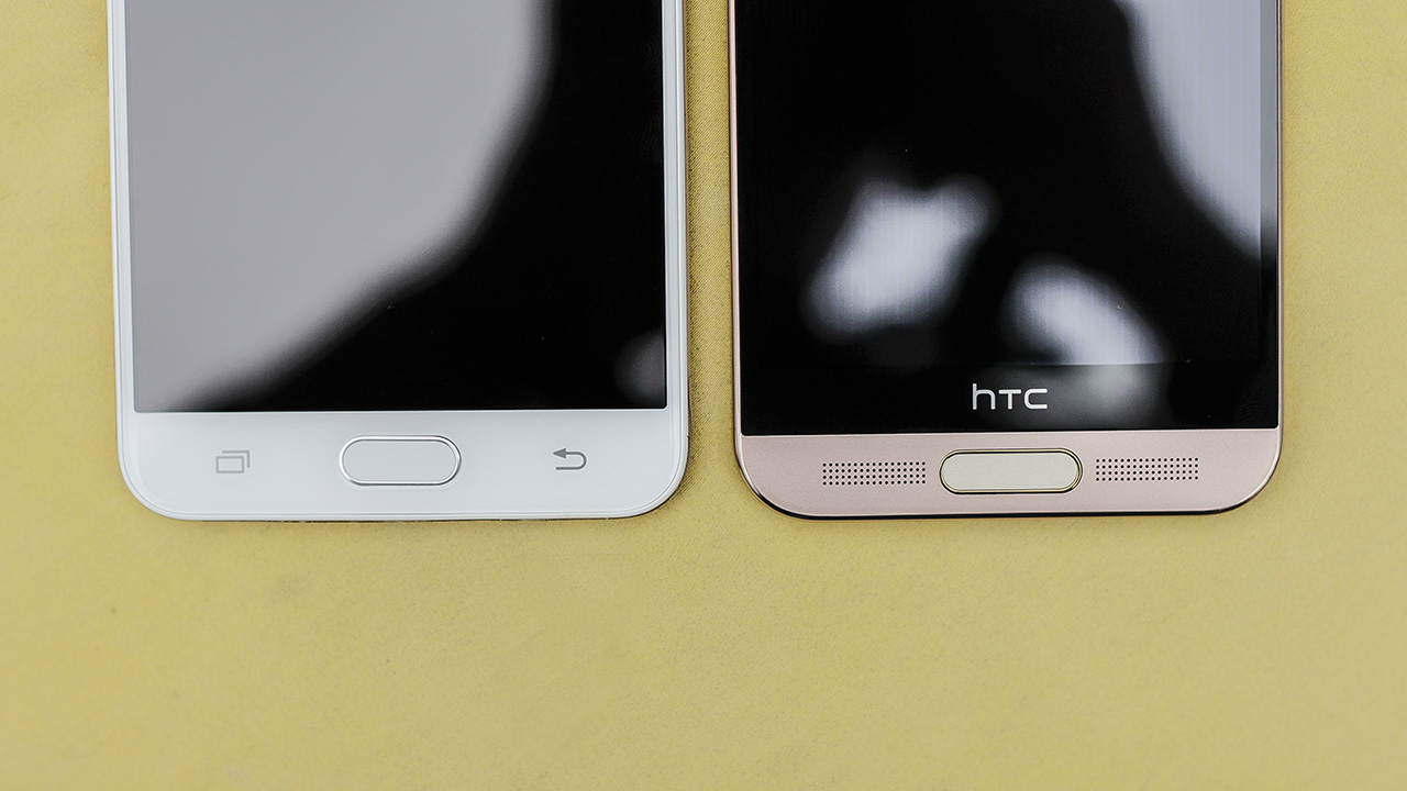 so sánh HTC One ME và Galaxy J7 Prime
