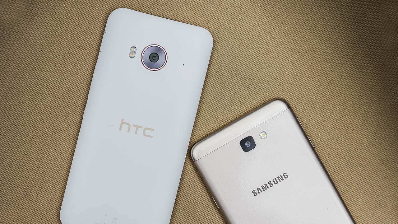 so sánh HTC One ME và Galaxy J7 Prime