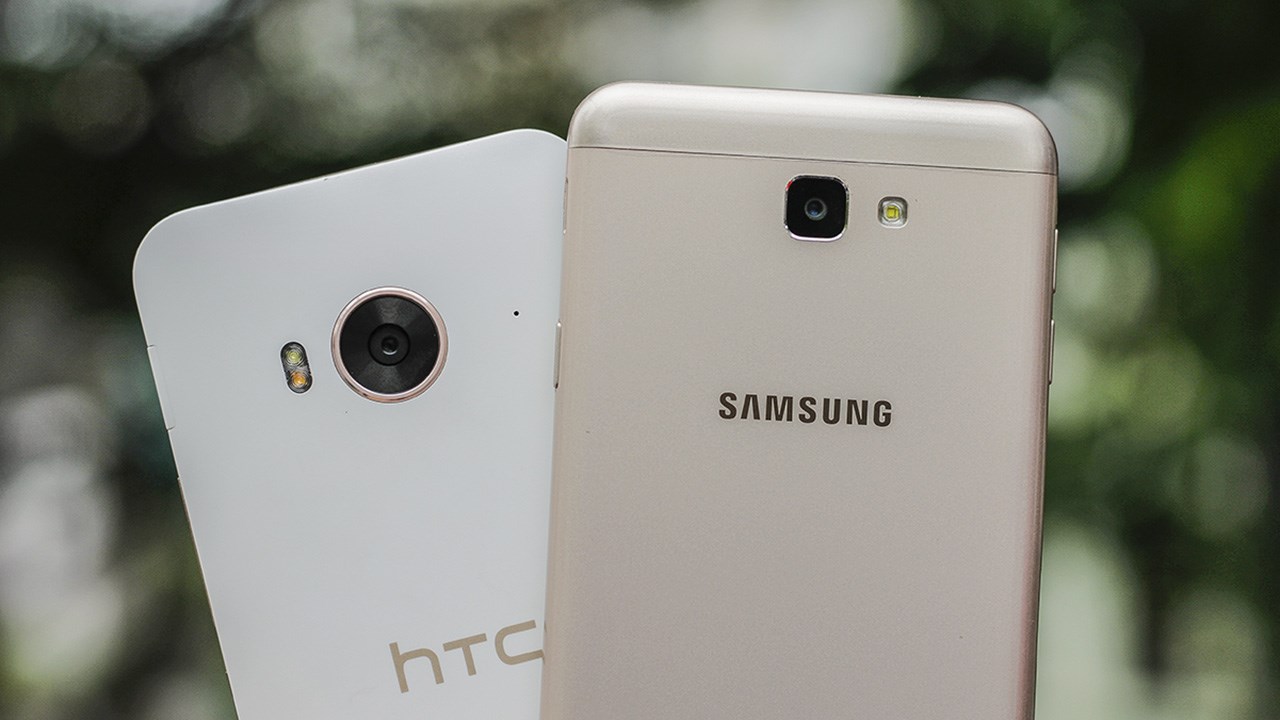 so sánh HTC One ME và Galaxy J7 Prime