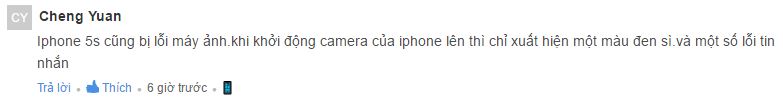 Rất nhiều người dùng iPhone tại Việt Nam bị lỗi camera như Vinh Vật Vờ