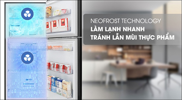 Tủ lạnh Beko có 2 cánh quạt hoạt động một cách độc lập