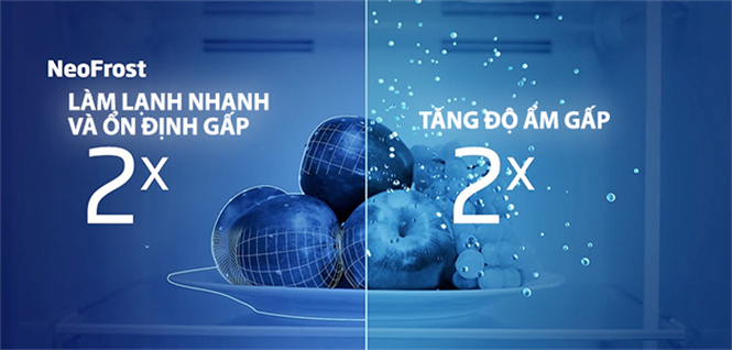 Công nghệ NeoFrost 2 dàn lạnh độc lập trên tủ lạnh Beko