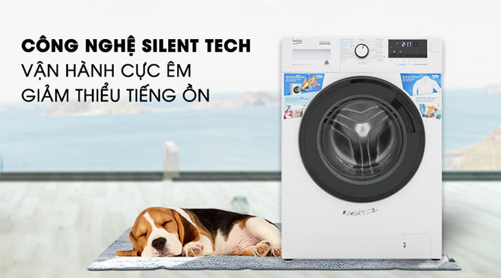 Công nghệ giặt êm ái Silent Tech trên máy giặt Beko