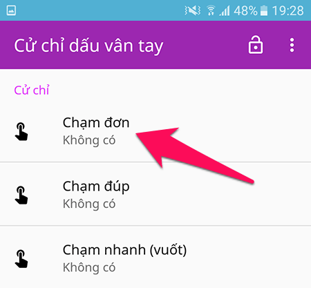 Chạm đơn