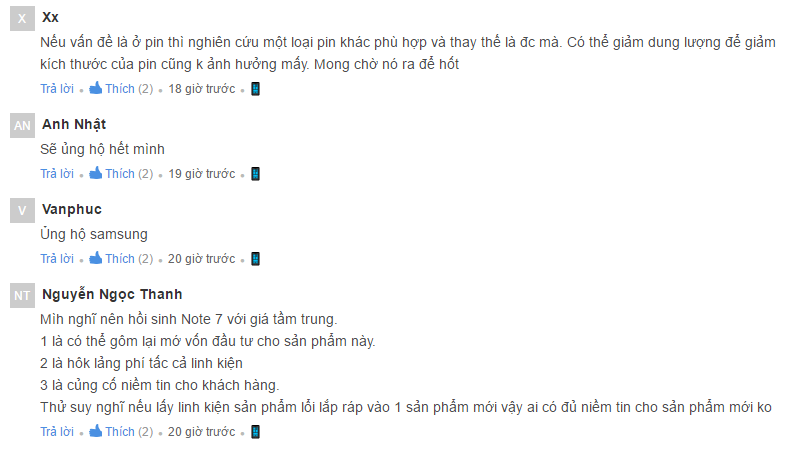 Note-Fan vui mừng trước thông tin Galaxy Note 7 hồi sinh Note-Fan vui mừng trước thông tin Galaxy Note 7 hồi sinh