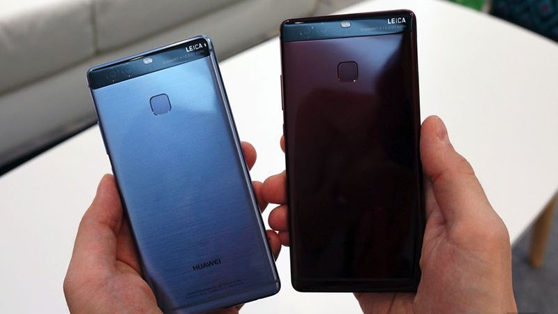 Huawei P9 màu xanh và đỏ