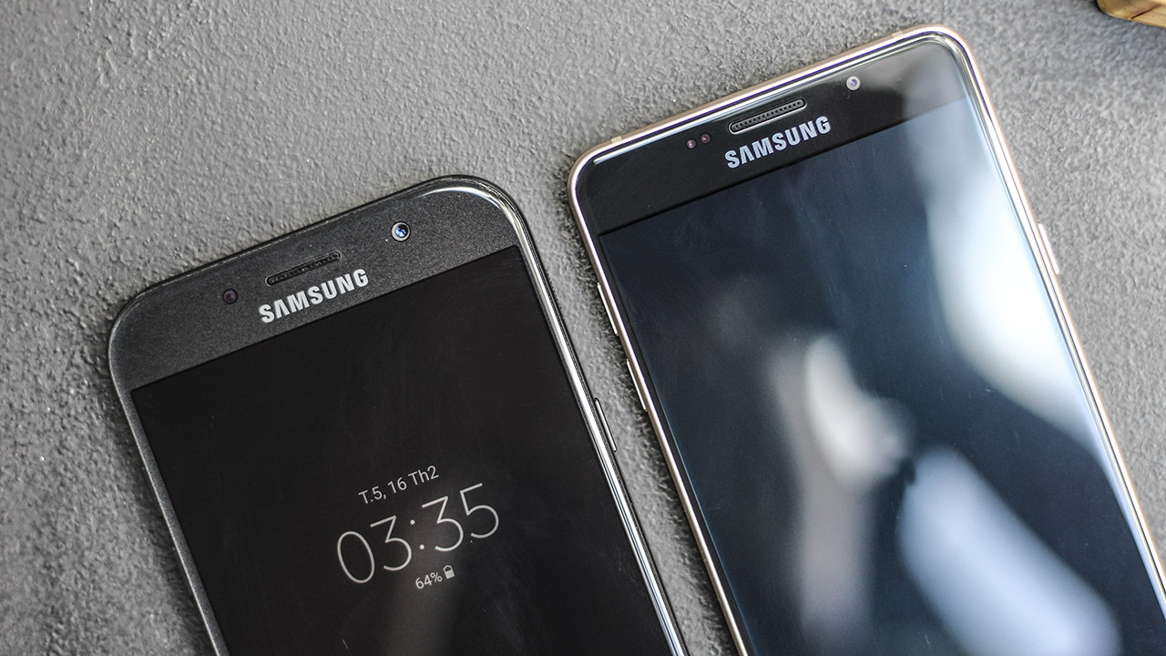 so sánh thiết kế Galaxy A 2017 và 2016