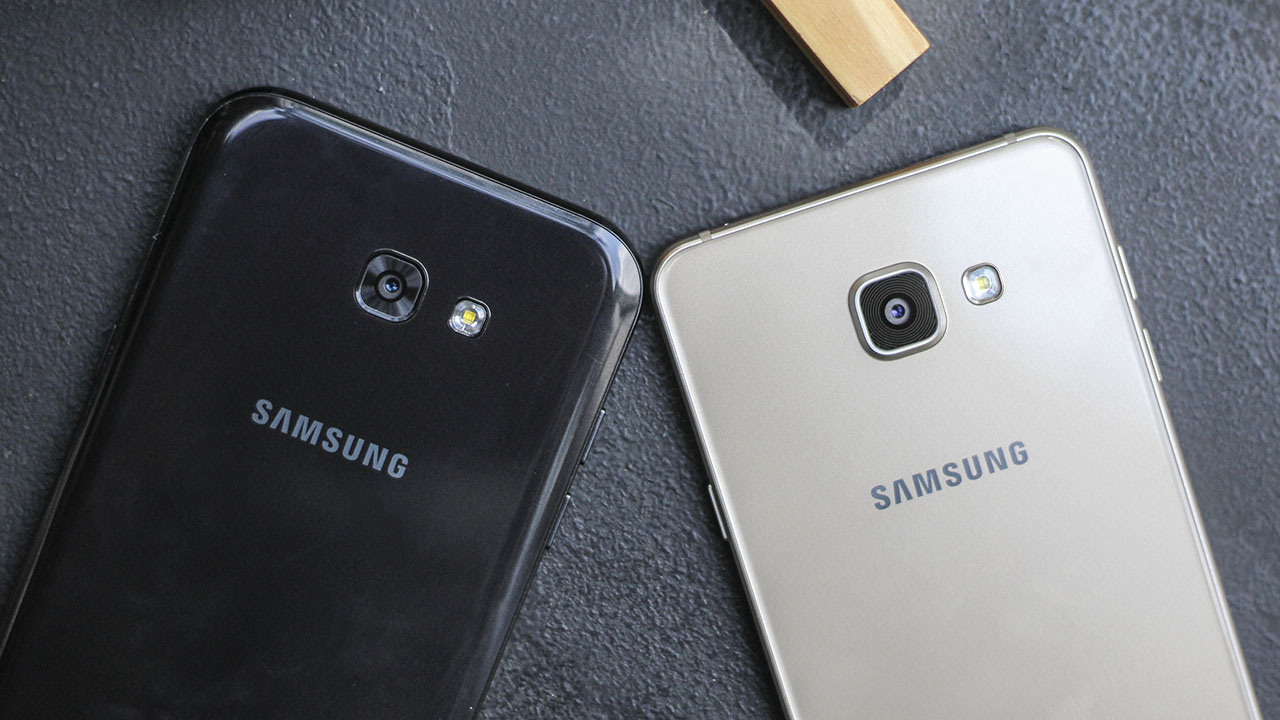 so sánh thiết kế Galaxy A 2017 và 2016