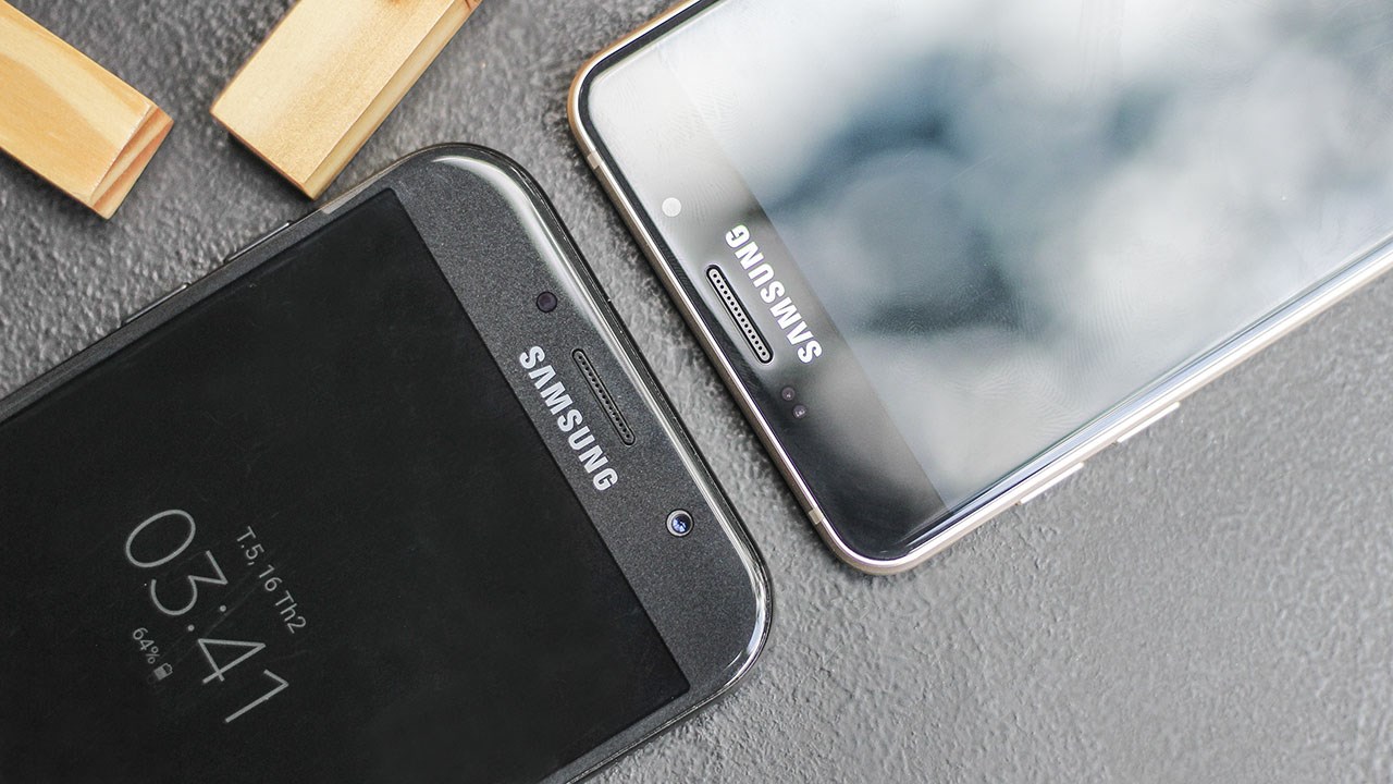 so sánh thiết kế Galaxy A 2017 và 2016