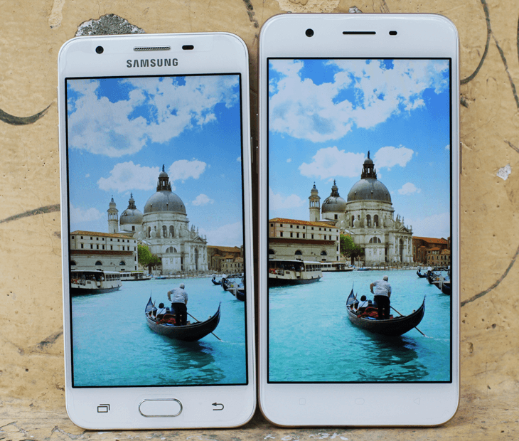 So sánh màn hình Samsung J5 Prime và OPPO A39