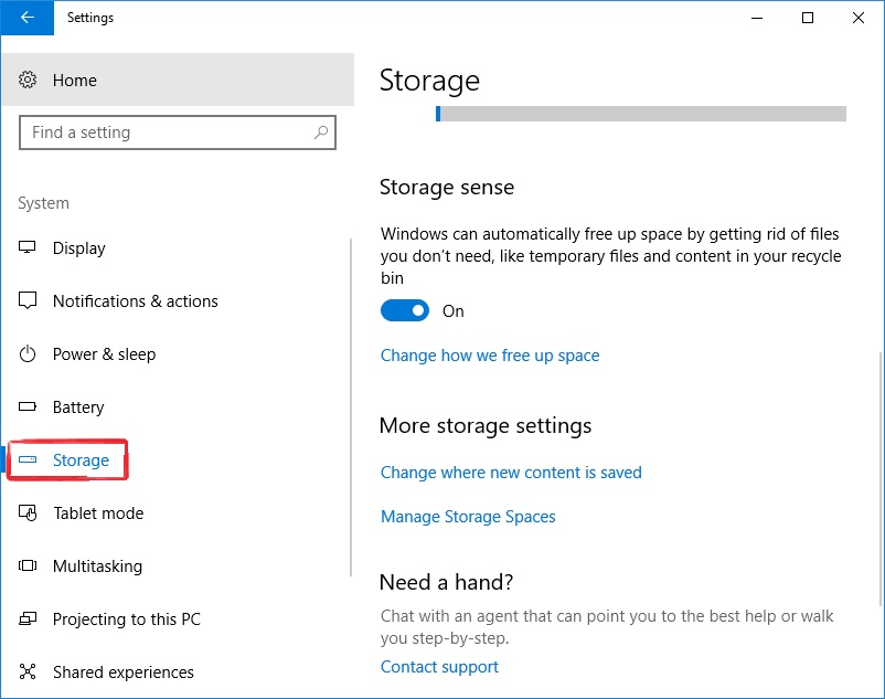 Tự động giải phóng rác trên Windows sau 30 ngày