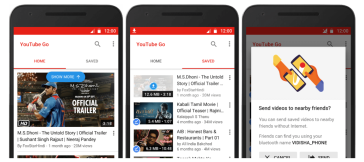 Đã có thể tải YouTube Go: Ứng dung xem YouTube tiết kiệm Data