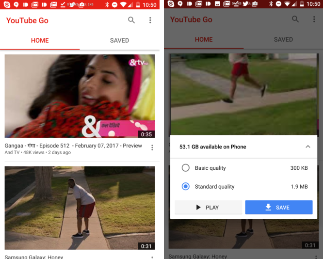 Đã có thể tải YouTube Go: Ứng dung xem YouTube tiết kiệm Data