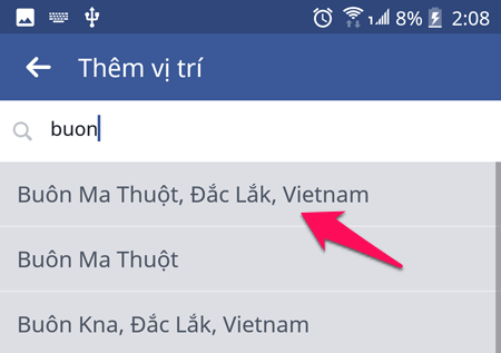 Tìm vị trí