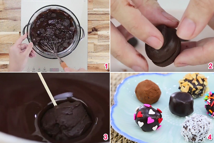 Bước 3 Trang trí socola Chocolate Truffle