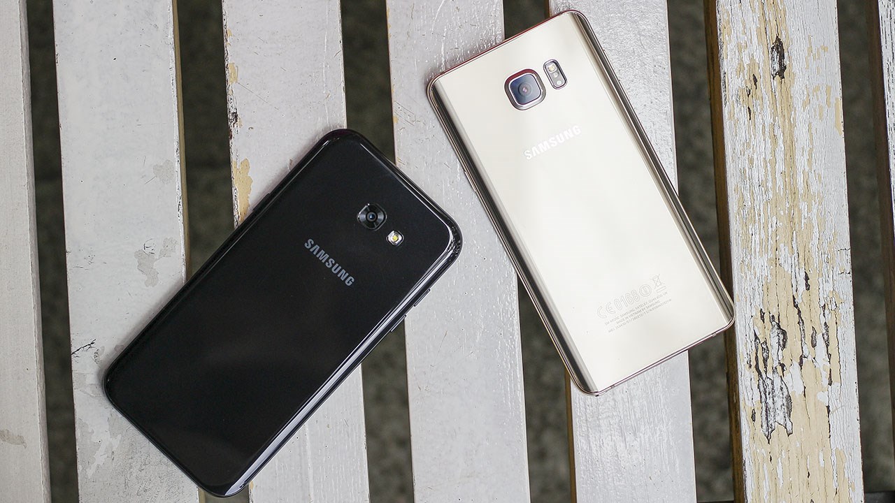 so sánh Galaxy A7 2017 và Galaxy Note 5