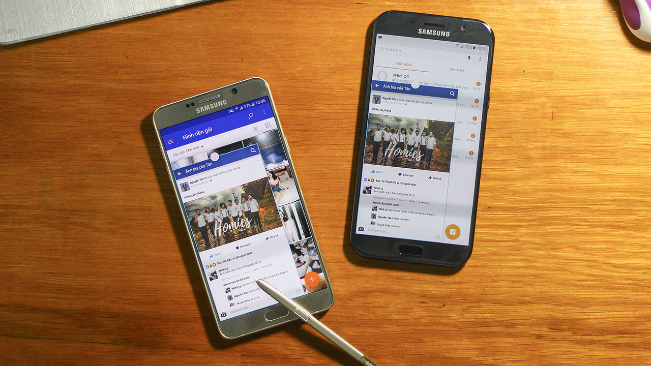 so sánh Galaxy A7 2017 và Galaxy Note 5