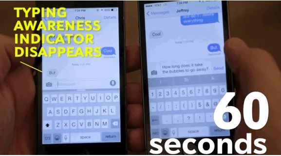 Sau 60 giây thì dấu 3 chấm biến mất