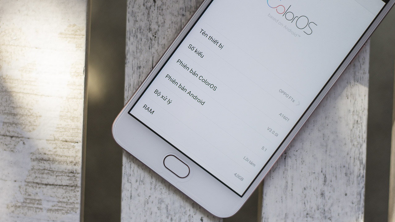 trên tay Oppo F1s 2017