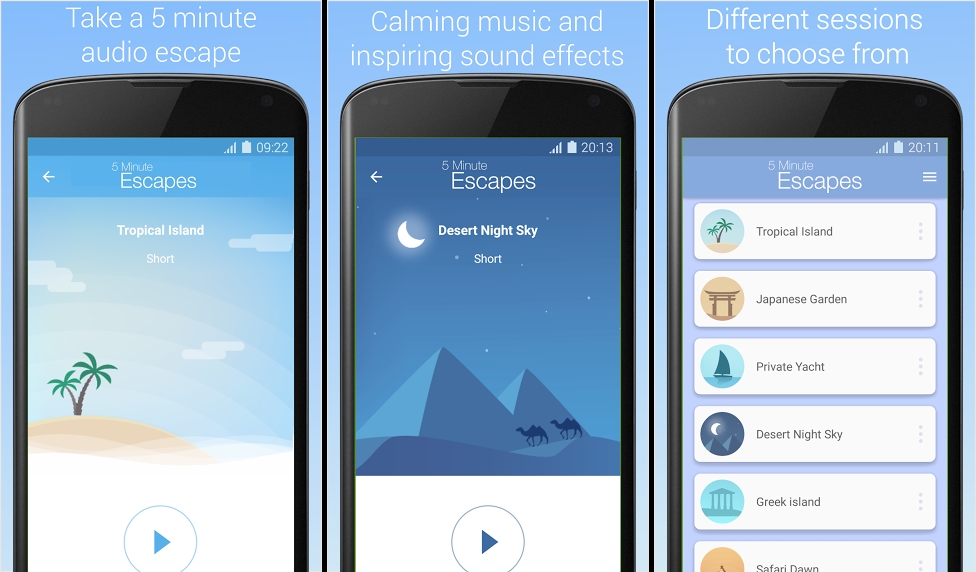 5 Minute Escapes: Meditations