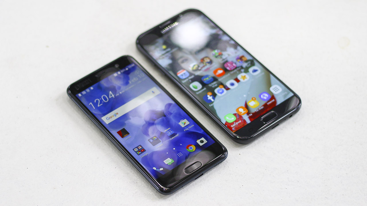 Đọ dáng Galaxy A7 2017 và HTC U Play