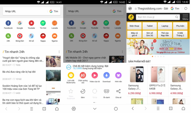 2. Trình duyệt UC Browser 2. Trình duyệt UC Browser