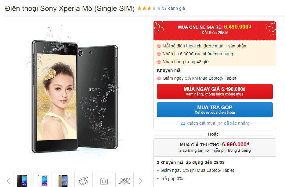 Smartphone Sony chống nước rẻ nhất hiện nay lại vừa giảm giá Smartphone Sony chống nước rẻ nhất hiện nay lại vừa giảm giá