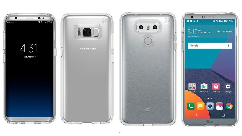 Lộ ảnh Galaxy S8 đặt cạnh LG G6, ai đẹp hơn? Lộ ảnh Galaxy S8 đặt cạnh LG G6, ai đẹp hơn?