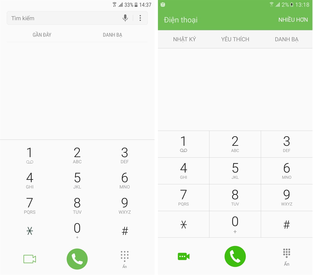 So sánh giao diện Android 6.0 và Android 7.0 trên Galaxy S7 Edge