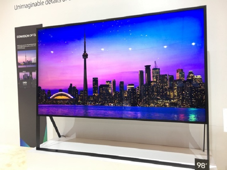 Tivi màn hình phẳng lên đến 98 inch